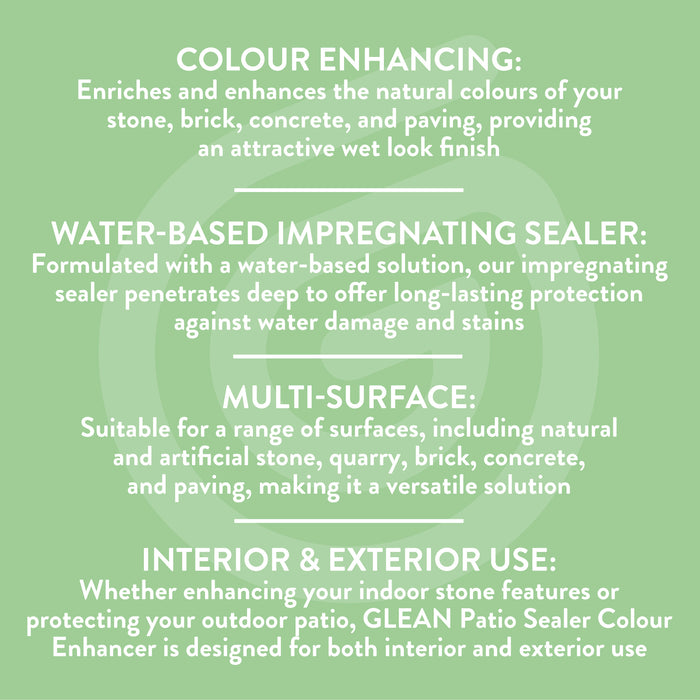 Patio Sealer | Wet Look Colour Enhancing | GLEAN